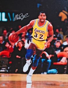 Magic Johnson LA Lakers Autographed Limited Edition Canvas Transfer