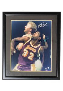 Magic Johnson Signed & Framed Photograph