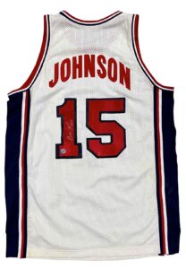 Magic Johnson Team USA Olympic Signed Jersey