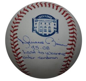 Mariano Rivera Single Signed Baseball with “Enter Sandman”