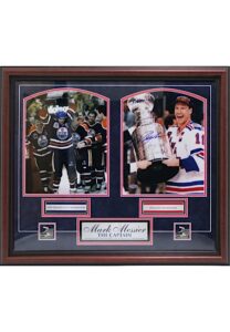 Mark Messier Autographed Stanley Cup Celebration Framed Display