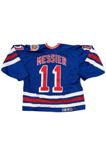 Mark Messier NY Rangers Signed Jersey