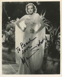 Marlene Dietrich Autographed Photo