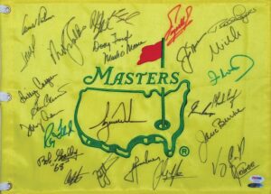 Masters Champions Multi-Signed Flag