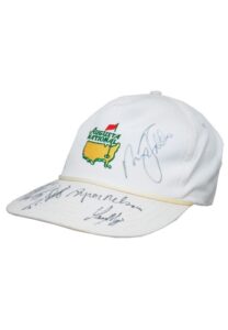 Masters Tournament Winners Multi-Signed Augusta National Members Cap