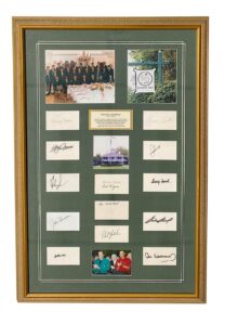 Masters Winners Multi-Signed Framed Display