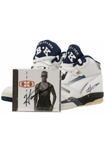 MC Hammer Single-Signed Studio-Worn Shoes & Autographed CD Cover