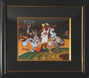 Michael Jordan Autographed and Framed “Space Jam” Limited Edition Animation Cel and Photo