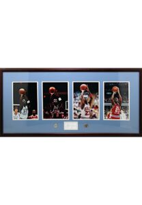 Michael Jordan Autographed Framed “Free Throws” Photo Display