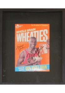 Michael Jordan Autographed Framed Wheaties Box