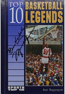 Michael Jordan Autographed & Inscribed “Top 10 Basketball Legends” Hardcover Book