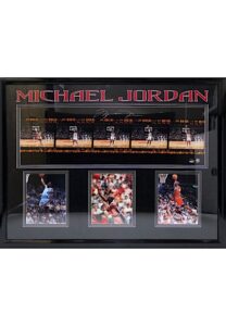 Michael Jordan Autographed LE Film Strip Framed Display