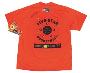 Michael Jordan Autographed Official Five-Star Basketball Camp-Issued Shirt