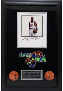 Michael Jordan Autographed “Space Jam” Framed Display