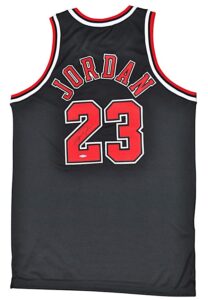 Michael Jordan Chicago Bulls Autographed Black Alternate Authentic Jersey