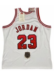 Michael Jordan Chicago Bulls Autographed & Inscribed “Hall Of Fame” LE Home Jersey