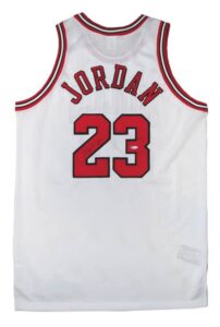 Michael Jordan Chicago Bulls Autographed Pro-Cut Home Jersey