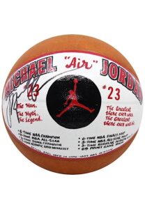 Michael Jordan Chicago Bulls Autographed White Panel Basketball