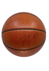 Michael Jordan, Julius Erving & Others Multi-Signed Basketball