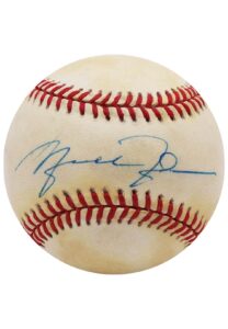 Michael Jordan Single-Signed ONL Baseball