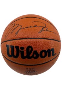 Michael Jordan Single Signed Wilson Basketball