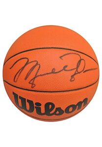 Michael Jordan Single Signed Wilson Basketball