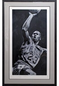 Michael Jordan & Steve Holland Dual-Signed Limited Edition Lithograph