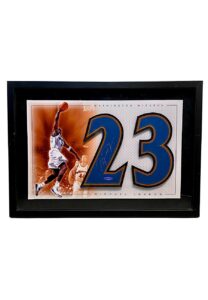 Michael Jordan Washington Wizards Signed Numbers Frame