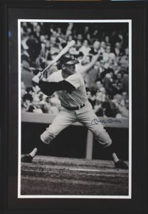 Mickey Mantle 26″ x 36″ Framed and Autographed Limited Edition Photo