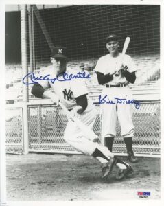 Mickey Mantle and Bill Dickey Autographed Photo