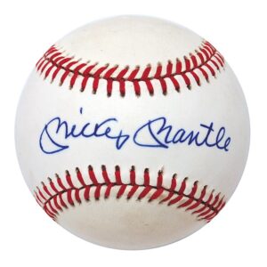 Mickey Mantle and Whitey Ford Single Signed Baseballs