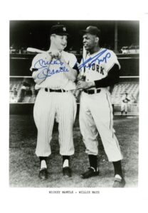 Mickey Mantle and Willie Mays Autographed Photo