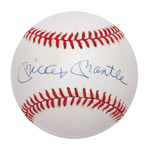 Mickey Mantle Autographed Baseball