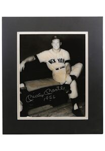 Mickey Mantle Autographed & Inscribed “1956” Ray Gallo Photo