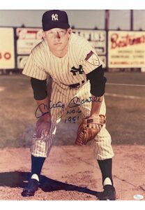 Mickey Mantle Autographed & Inscribed “No. 6 1951” 16 x 20 Photo