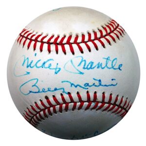 Mickey Mantle, Billy Martin & Others Autographed Baseball from the Personal Collection of Johnny Blanchard