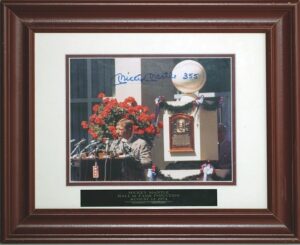 Mickey Mantle Hall of Fame Induction Autographed and Framed Photo