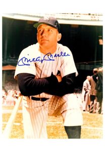 Mickey Mantle & Joe DiMaggio Single-Signed 8×10 Color Photos