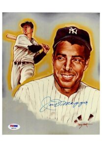 Mickey Mantle & Joe DiMaggio Single-Signed Photos