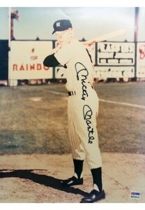 Mickey Mantle New York Yankees Autographed Oversized Color Photo