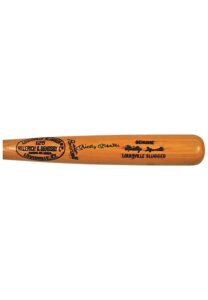 Mickey Mantle New York Yankees Post Career Autographed Show Bat