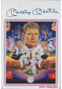 Mickey Mantle New York Yankees Signed Postcard