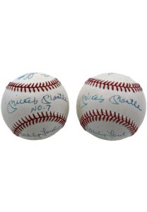 Mickey Mantle & Others Signed Baseballs