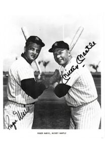 Mickey Mantle & Roger Maris Dual-Signed 8×10 B&W Photo