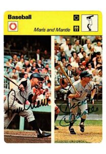 Mickey Mantle & Roger Maris Dual-Signed Full Color Photo