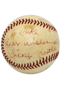 Mickey Mantle & Roger Maris Dual-Signed & Inscribed Baseball