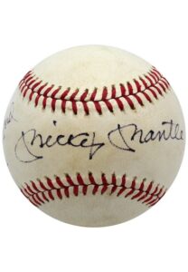 Mickey Mantle, Roger Maris & Whitey Ford Multi-Signed Baseball