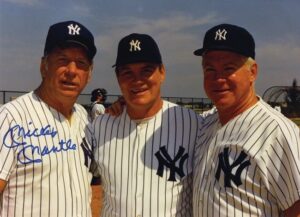 Mickey Mantle Signed Spring Training Photo with Whitey Ford