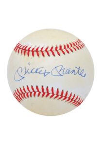 Mickey Mantle Single-Signed Baseball