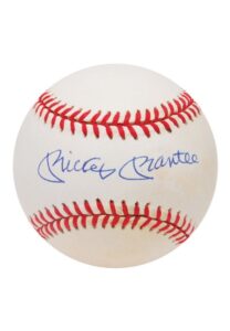 Mickey Mantle Single Signed Baseball